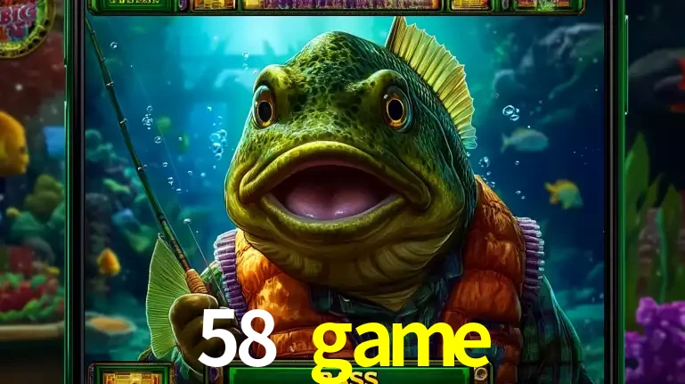 Personagem de peixe pescador do popular jogo de slot com tema de pescaria, uma das emocionantes opções de caça-níqueis para jogar e ganhar no cassino 58 game.